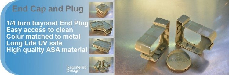 slide end cap and plug